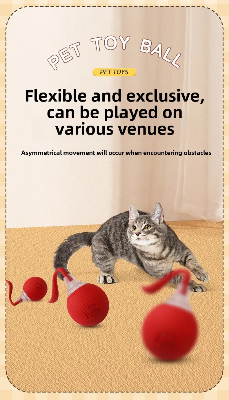 Interactive Self-Moving Cat Ball Toy